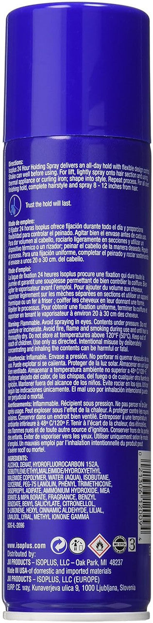ISOPLUS 24 Hour Flex Hold Non Sticky Holding Spray (9 oz)
