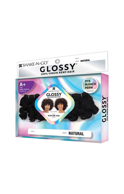 SHAKE N GO Glossy 100% Virgin Remy Hair Multi Pack - Glam Curl
