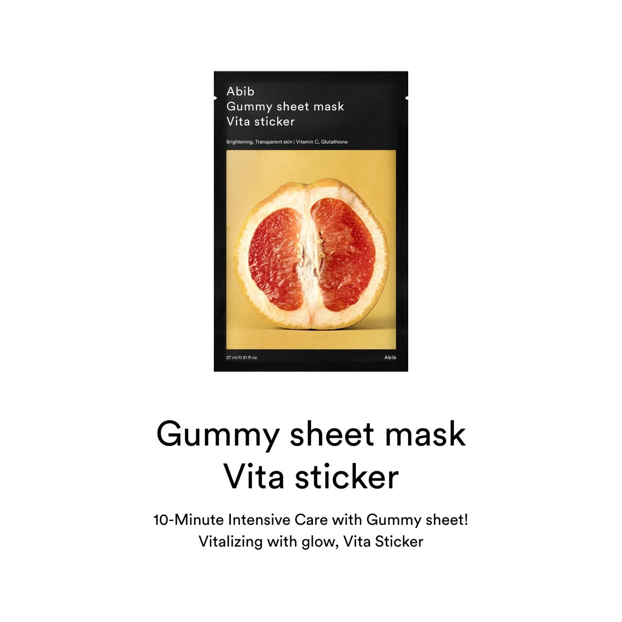 [Abib] Gummy sheet mask Vita sticker (1Sheet)
