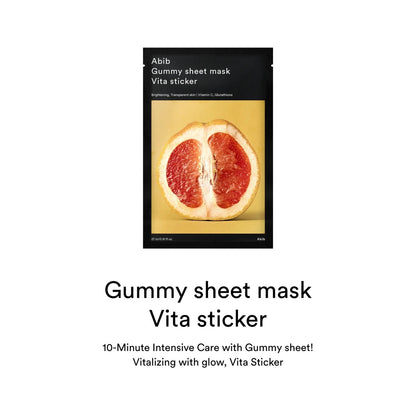 [Abib] Gummy sheet mask Vita sticker (1Sheet)