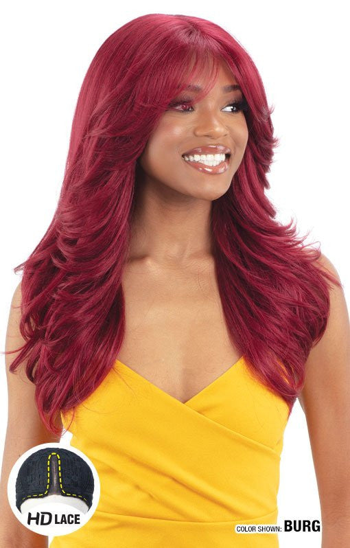 SHAKE N GO Freetress Equal Curtain Bang HD Lace Wig - MAVEN