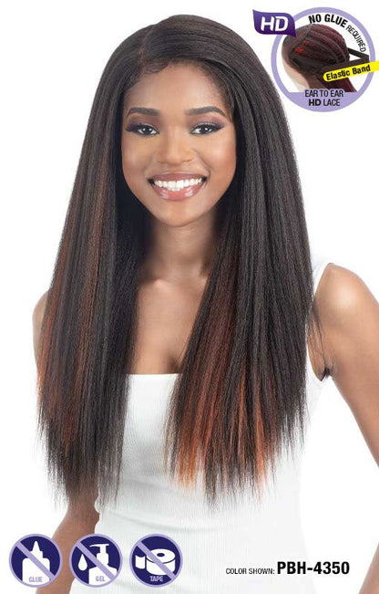 SHAKE N GO Synthetic Snatched Glueless Lace Wig - BLOW OUT