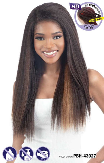 SHAKE N GO Synthetic Snatched Glueless Lace Wig - BLOW OUT