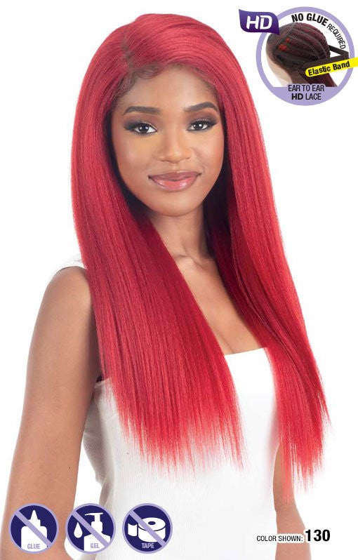 SHAKE N GO Synthetic Snatched Glueless Lace Wig - BLOW OUT