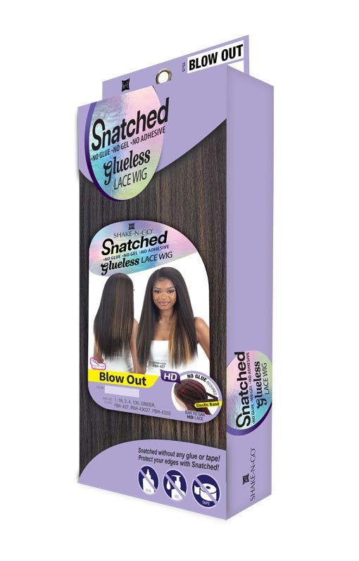 SHAKE N GO Synthetic Snatched Glueless Lace Wig - BLOW OUT