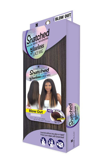 SHAKE N GO Synthetic Snatched Glueless Lace Wig - BLOW OUT
