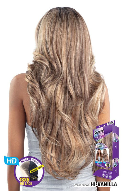 SHAKE N GO Synthetic Snatched Glueless 13x6 HD Lace Frontal Wig - Odelia