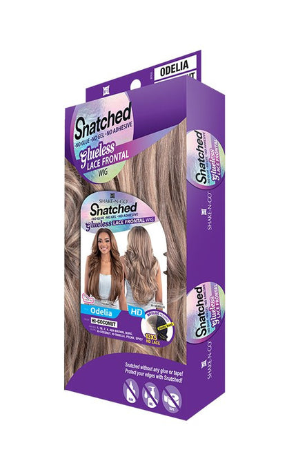 SHAKE N GO Synthetic Snatched Glueless 13x6 HD Lace Frontal Wig - Odelia