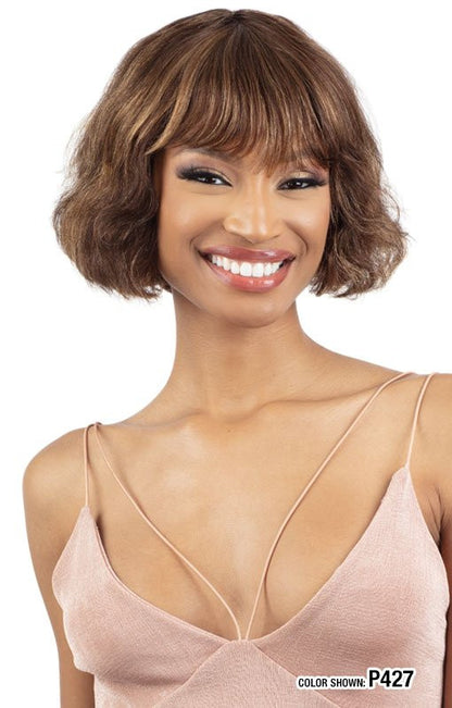 SHAKE N GO Golden 100% Human Hair Full Wig - CYNTHIA