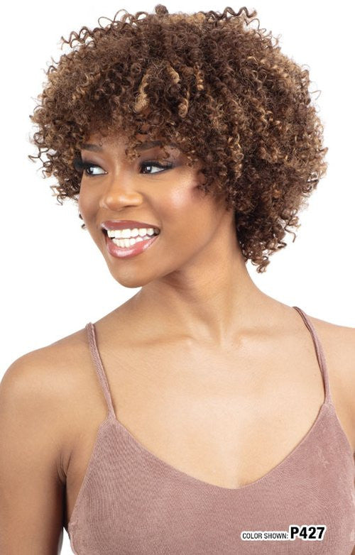 SHAKE N GO Golden 100% Human Hair Full Wig - GINA