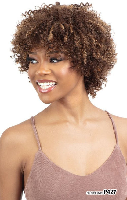 SHAKE N GO Golden 100% Human Hair Full Wig - GINA