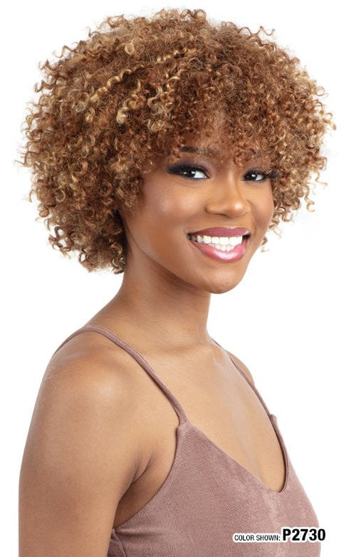 SHAKE N GO Golden 100% Human Hair Full Wig - GINA