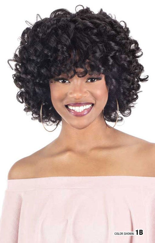 SHAKE N GO Synthetic Natural Me Full Wig - Flexi-Rod Curl