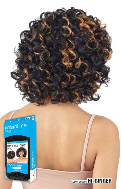 SHAKE N GO Synthetic Natural Me Full Wig - Loose Deep