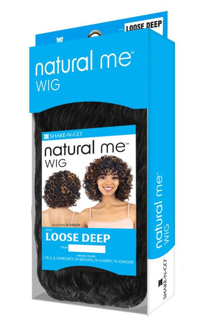 SHAKE N GO Synthetic Natural Me Full Wig - Loose Deep