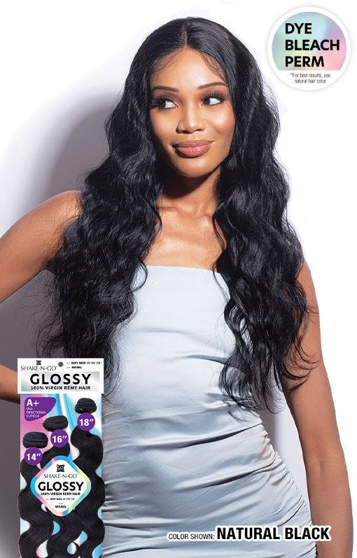 SHAKE N GO Glossy 100% Virgin Remy Hair Multi Pack - Body Wave