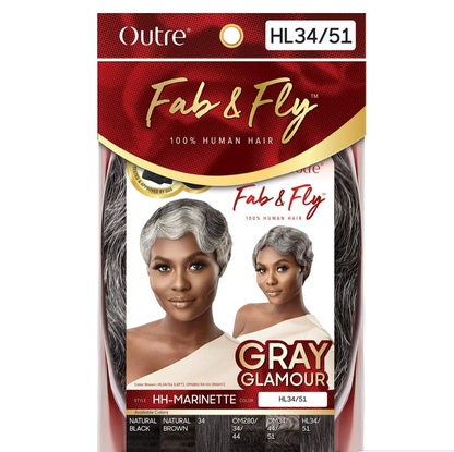 OUTRE Fab & Fly 100% Unprocessed Human Hair Wig HH-Marinette