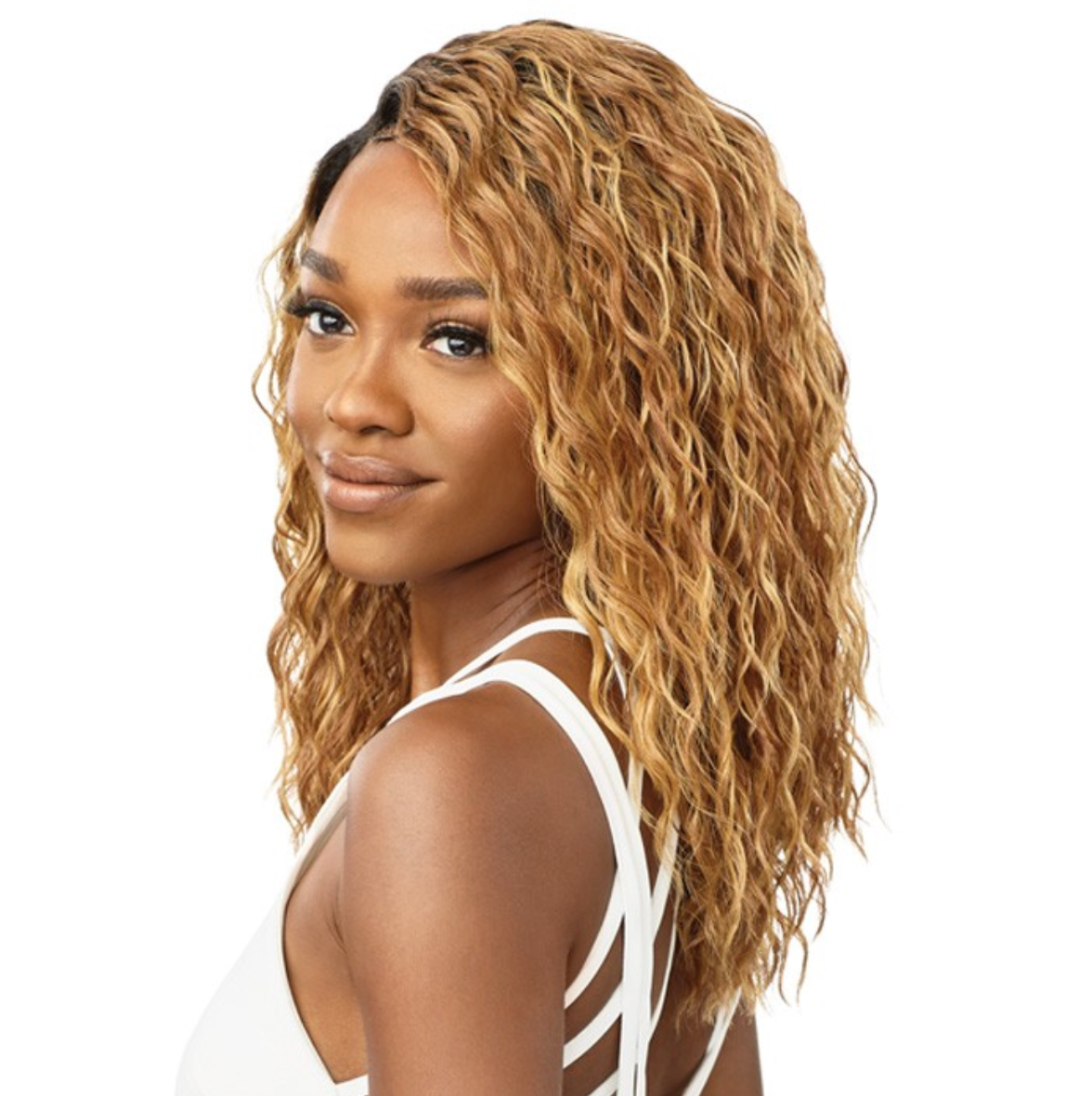 OUTRE Synthetic Wet & Wavy Style HD Lace Front Wig - MARION