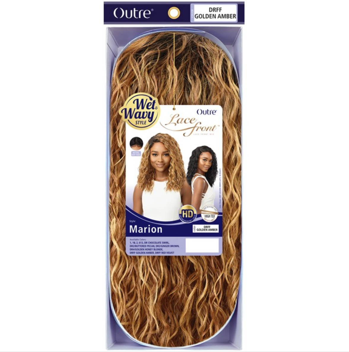OUTRE Synthetic Wet & Wavy Style HD Lace Front Wig - MARION