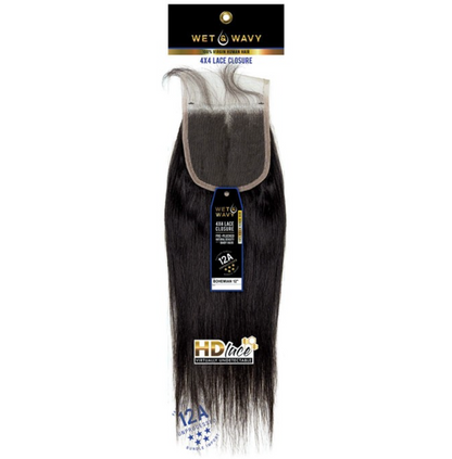 SENSATIONNEL 12A Wet & Wavy 4X4 HD Lace Closure 12"