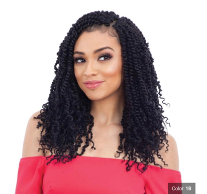 SHAKE N GO Freetress  BRAID Synthetic Pre-Looped Crochet Hair - 2x Spring Twist 12"
