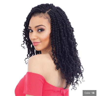 SHAKE N GO Freetress  BRAID Synthetic Pre-Looped Crochet Hair - 2x Spring Twist 12"