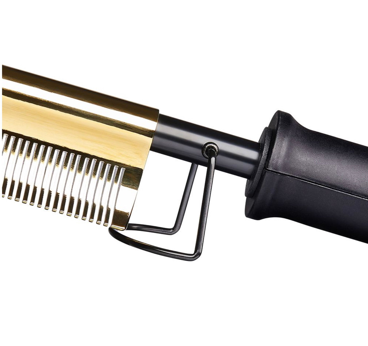 RED Curved Teeth Hot Styler Pressing Comb