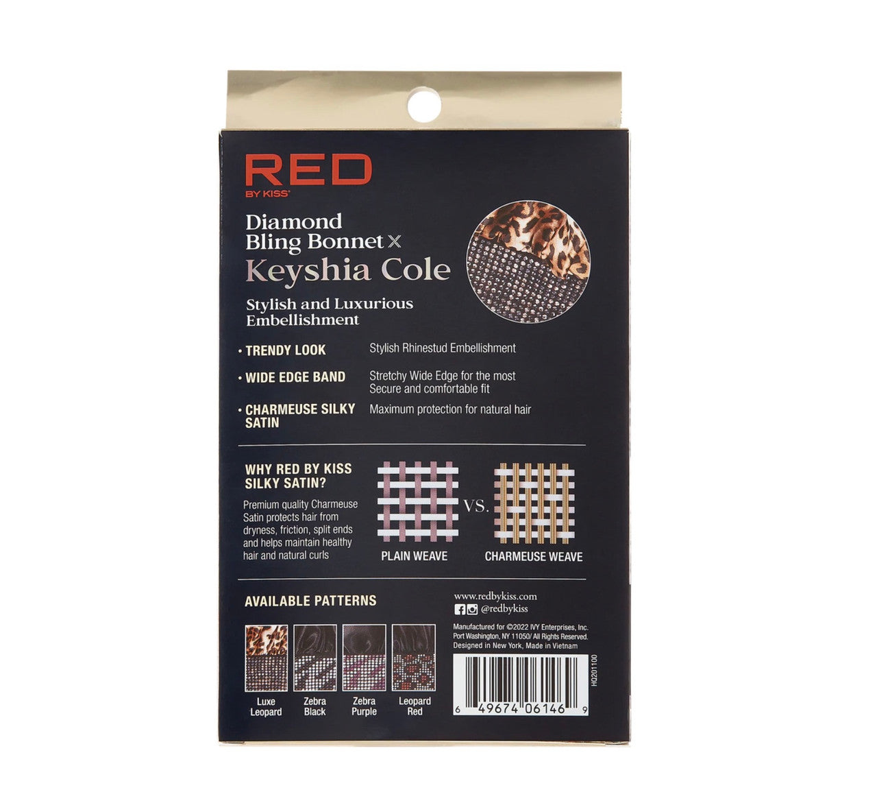 RED Keyshia Cole X Diamond Bling Bonnet