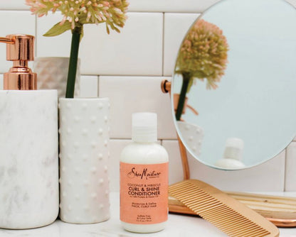 Shea Moisture Coconut & Hibiscus Curl & Shine Conditioner Travel Size  (3.2 oz)