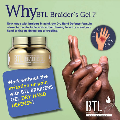 BTL Professional Braider's Gel - Braider's Hands Dry Defense