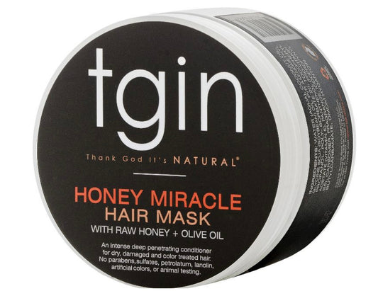 TGIN Honey Miracle Hair Mask with Raw Honey + Olive Oil Deep Conditioner