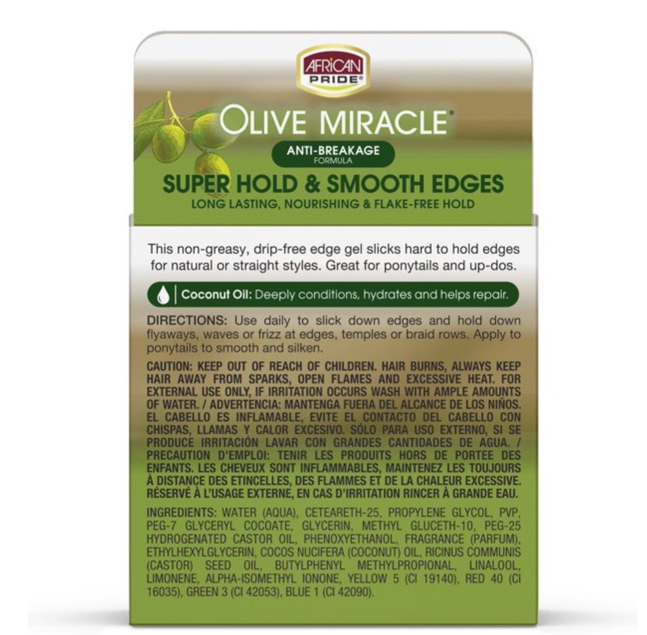 African Pride Olive Miracle Super Hold and Smooth Edges
