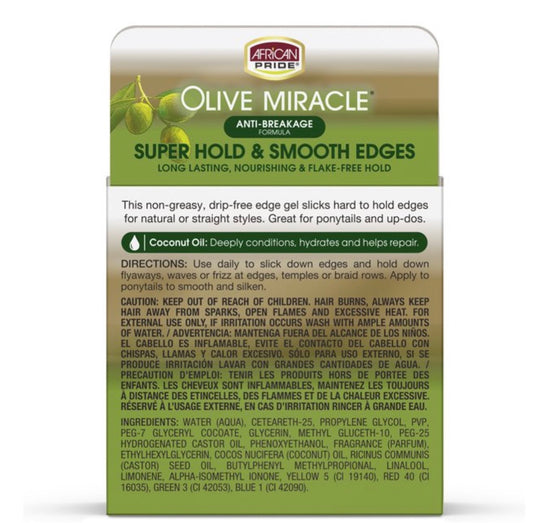 African Pride Olive Miracle Super Hold and Smooth Edges