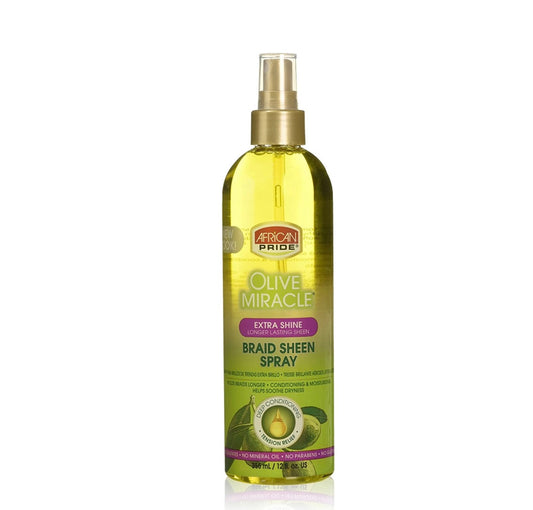 African Pride Olive Miracle Moisturizing nourishing Sheen Hair Spray