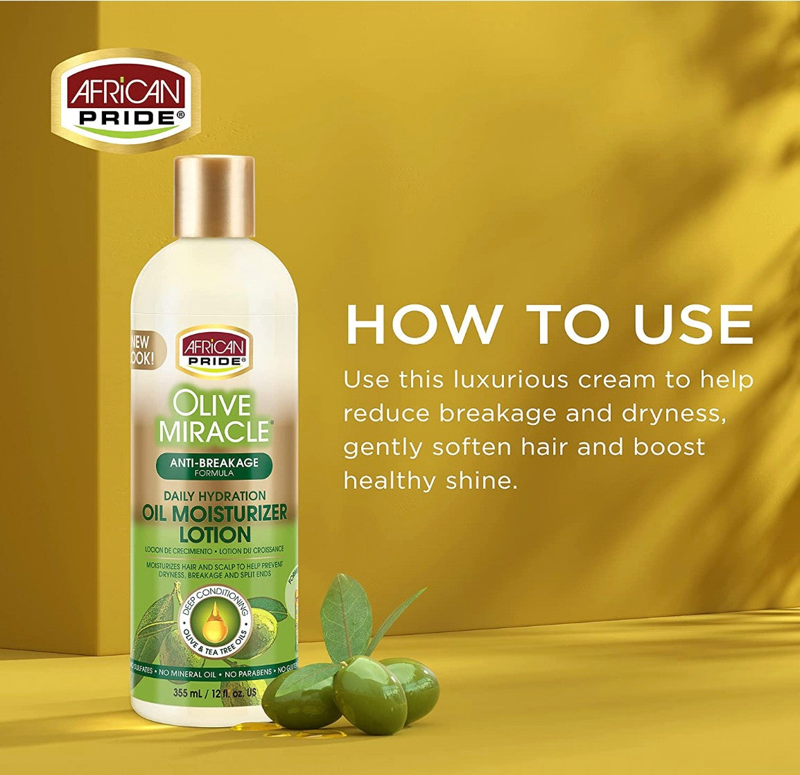 African Pride Olive Miracle Hair Moisturizing Lotion
