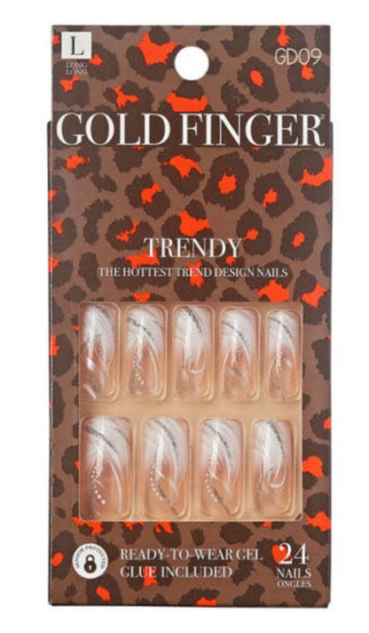 Kiss Gold Finger Gel Full Cover Nails