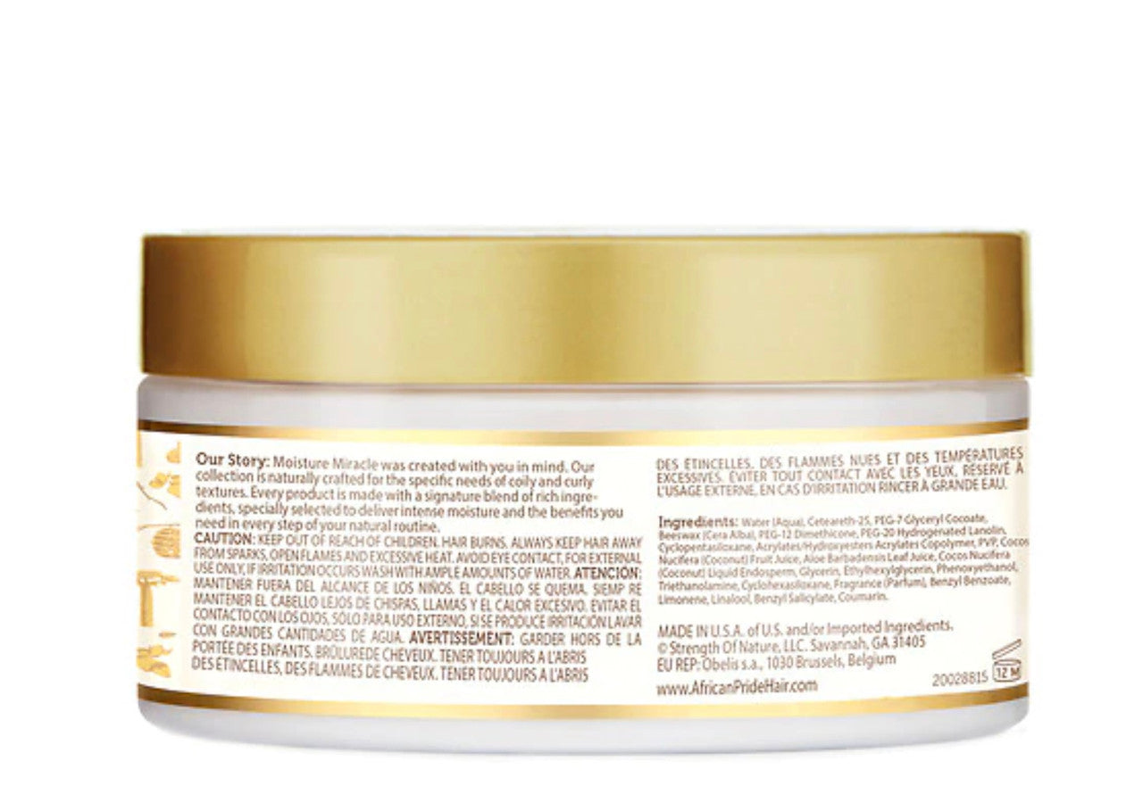 African Pride Moisture Miracle Aloe & Coconut Water Maximum Hold Edge Styling Wax