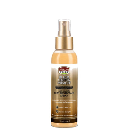 African Pride Black Castor Miracle Heat Protectant Spray