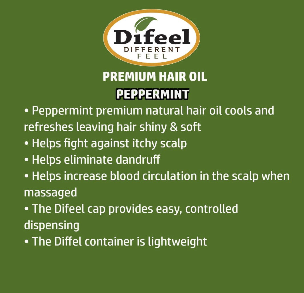 Difeel Scalp Care Hair Oil Peppermint (8 oz)