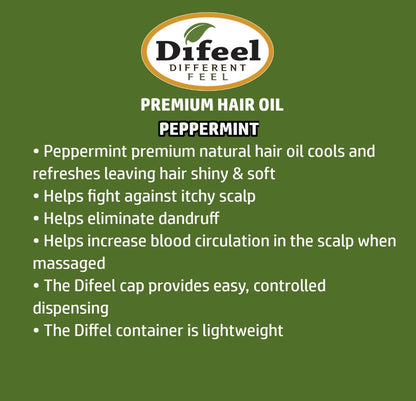 Difeel Scalp Care Hair Oil Peppermint (8 oz)