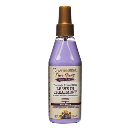 Creme of Nature Pure Honey Hair Food Acai Berry Leave-In Treatment