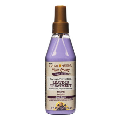 Creme of Nature Pure Honey Hair Food Acai Berry Leave-In Treatment