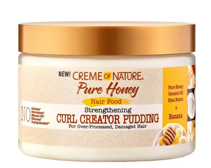 Creme of Nature Pure Honey Hair Food Strengthening Curl Creator Pudding