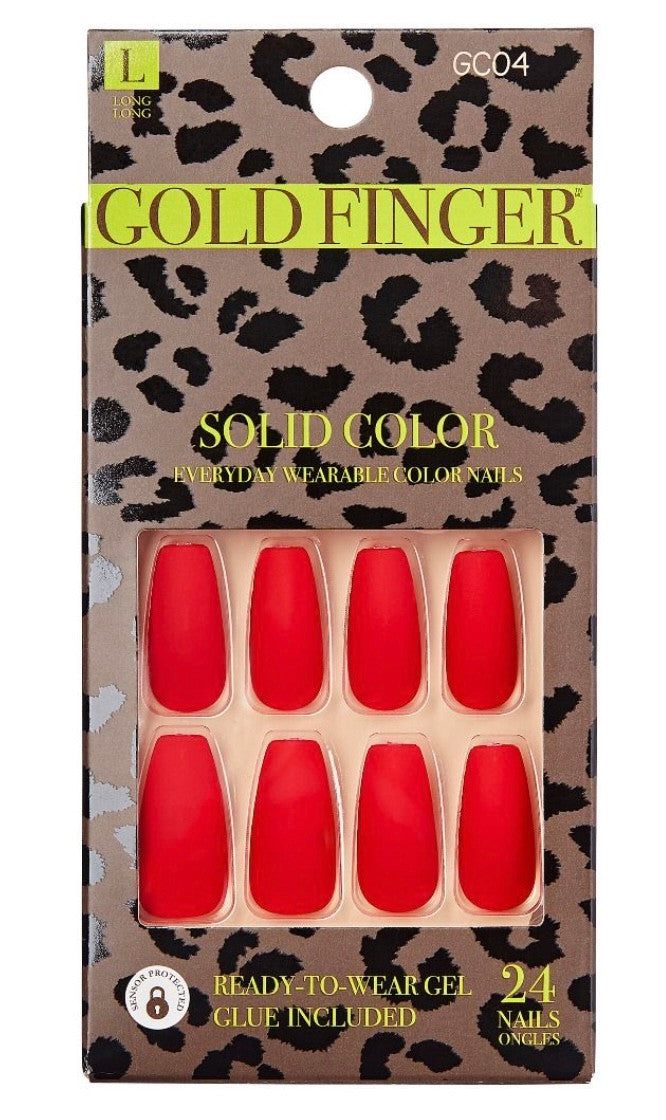 RED Gold Finger Solid Color - Persian Red