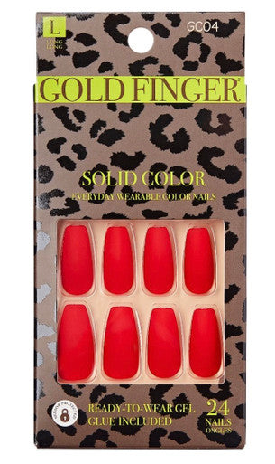 RED Gold Finger Solid Color - Persian Red