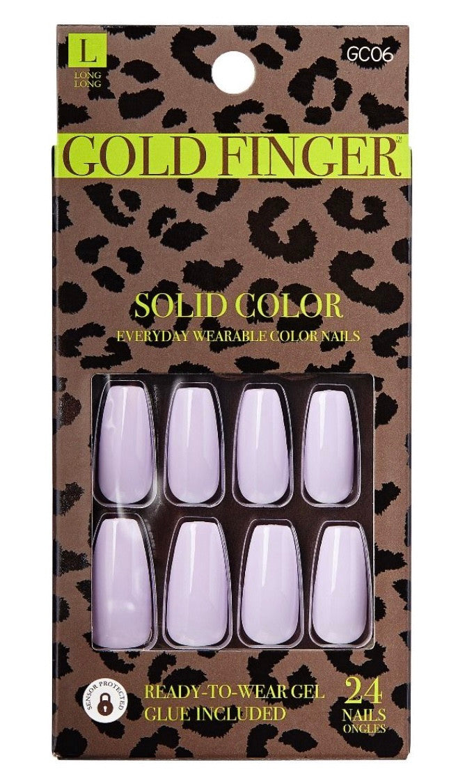 Kiss Gold Finger Solid Color - Lavender