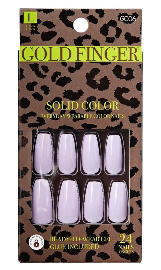 Kiss Gold Finger Solid Color - Lavender