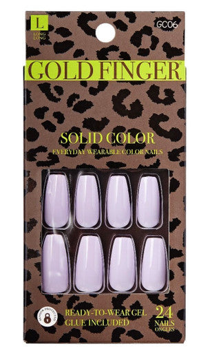 Kiss Gold Finger Solid Color - Lavender