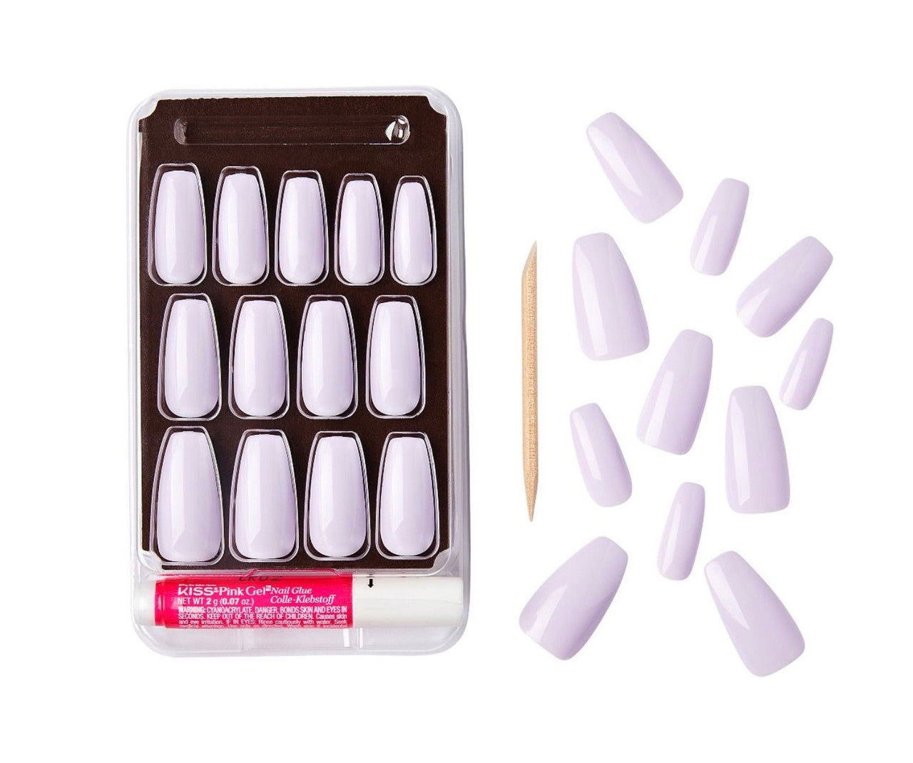 Kiss Gold Finger Solid Color - Lavender