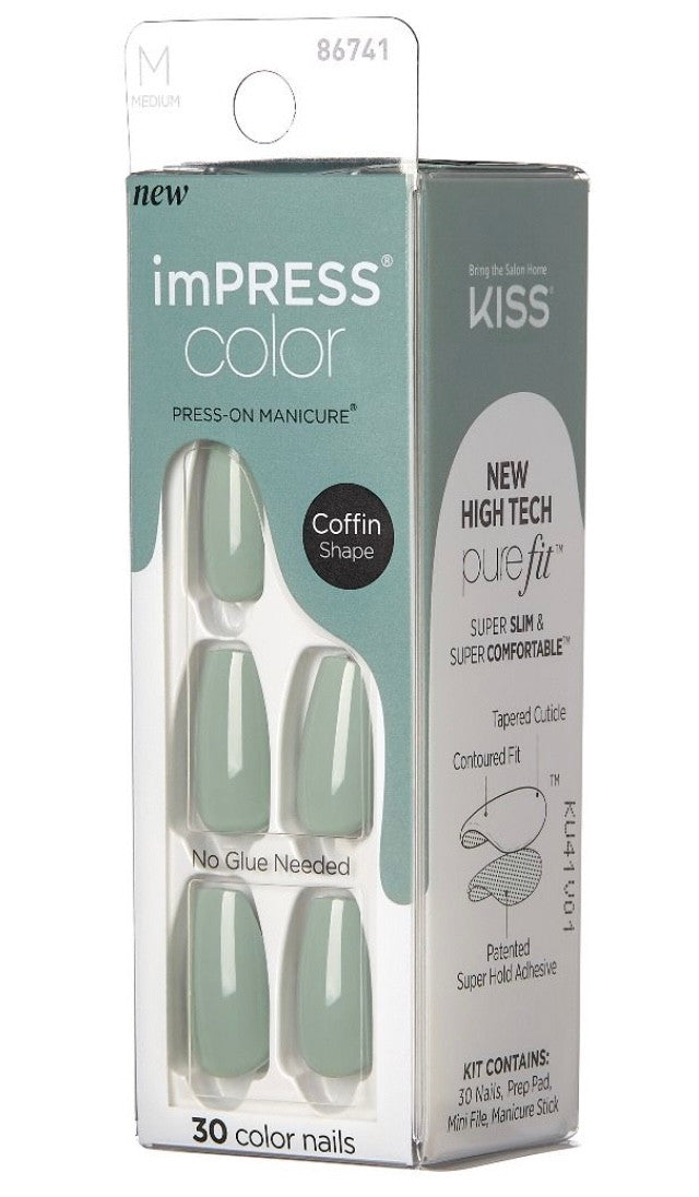 Kiss Impress Color Nail - Going Green